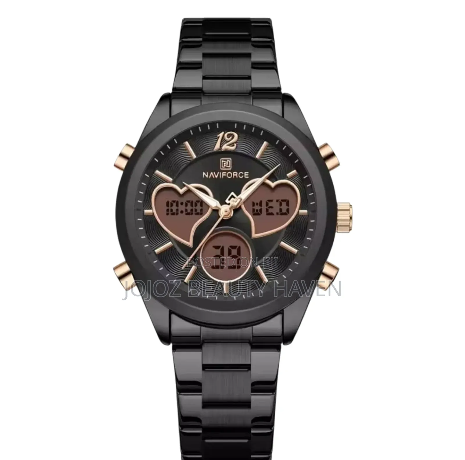 Men's Designer Watch With Heart Shaped Face