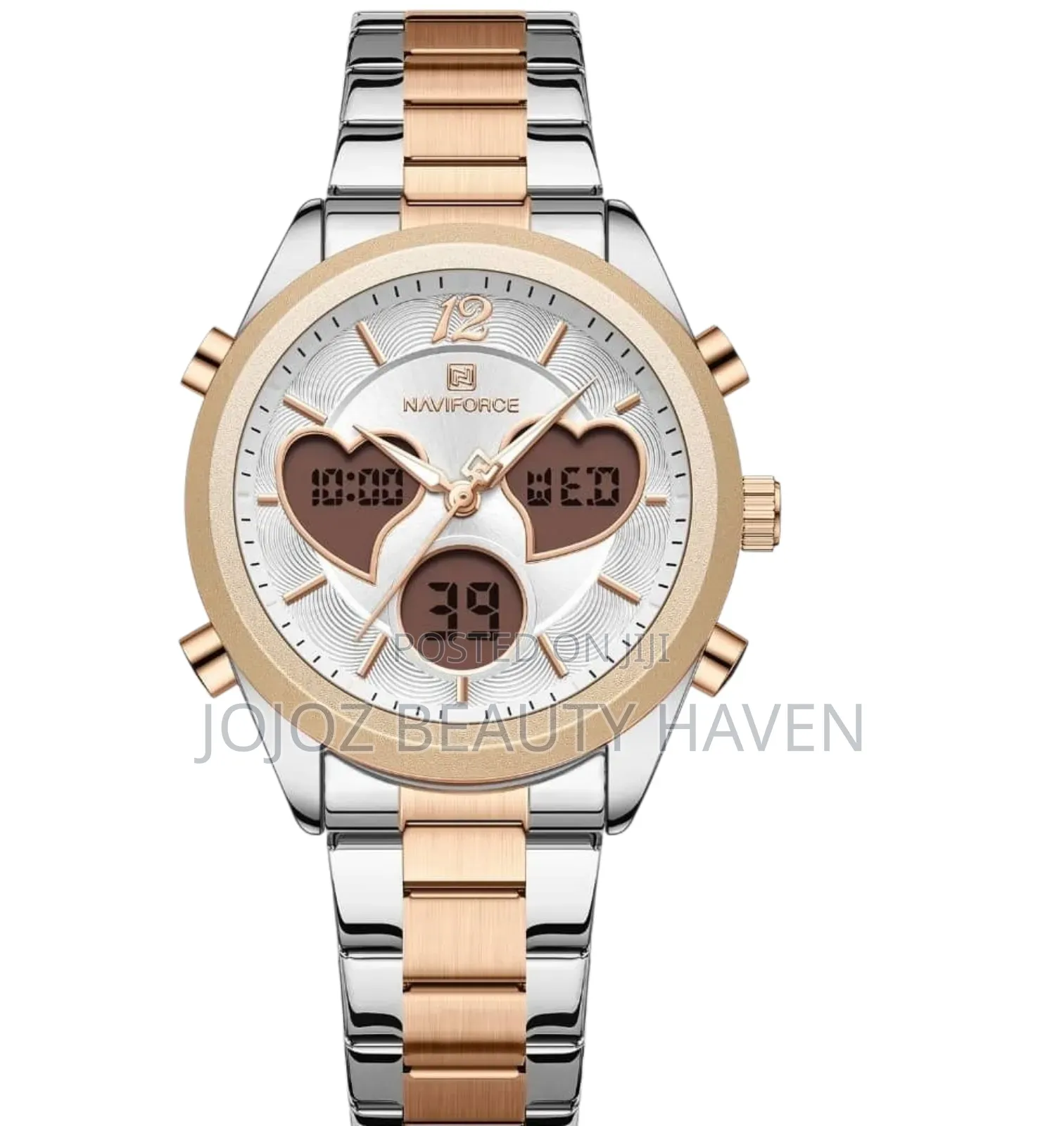 Men's Designer Watch With Heart Shaped Face