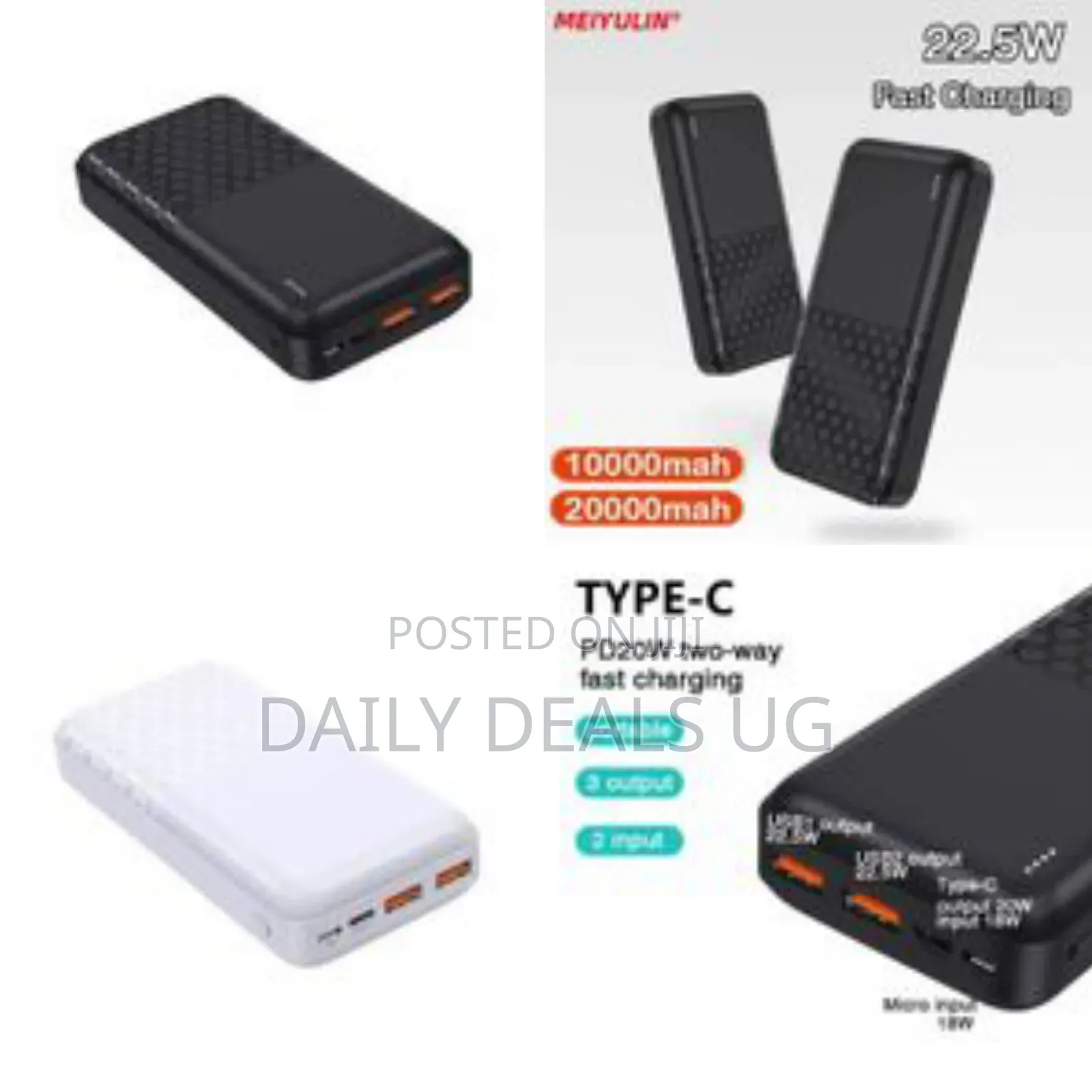 Floating Ark 22.5w Power Bank 10000mah Portable Fast Charging