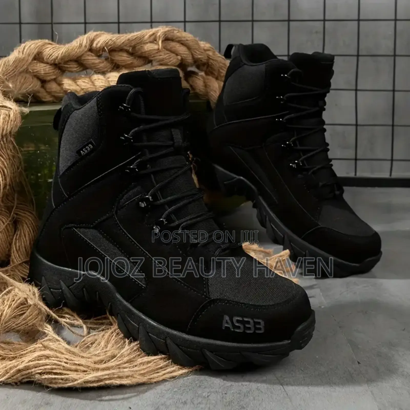 A533 Black Combat Safety Boots