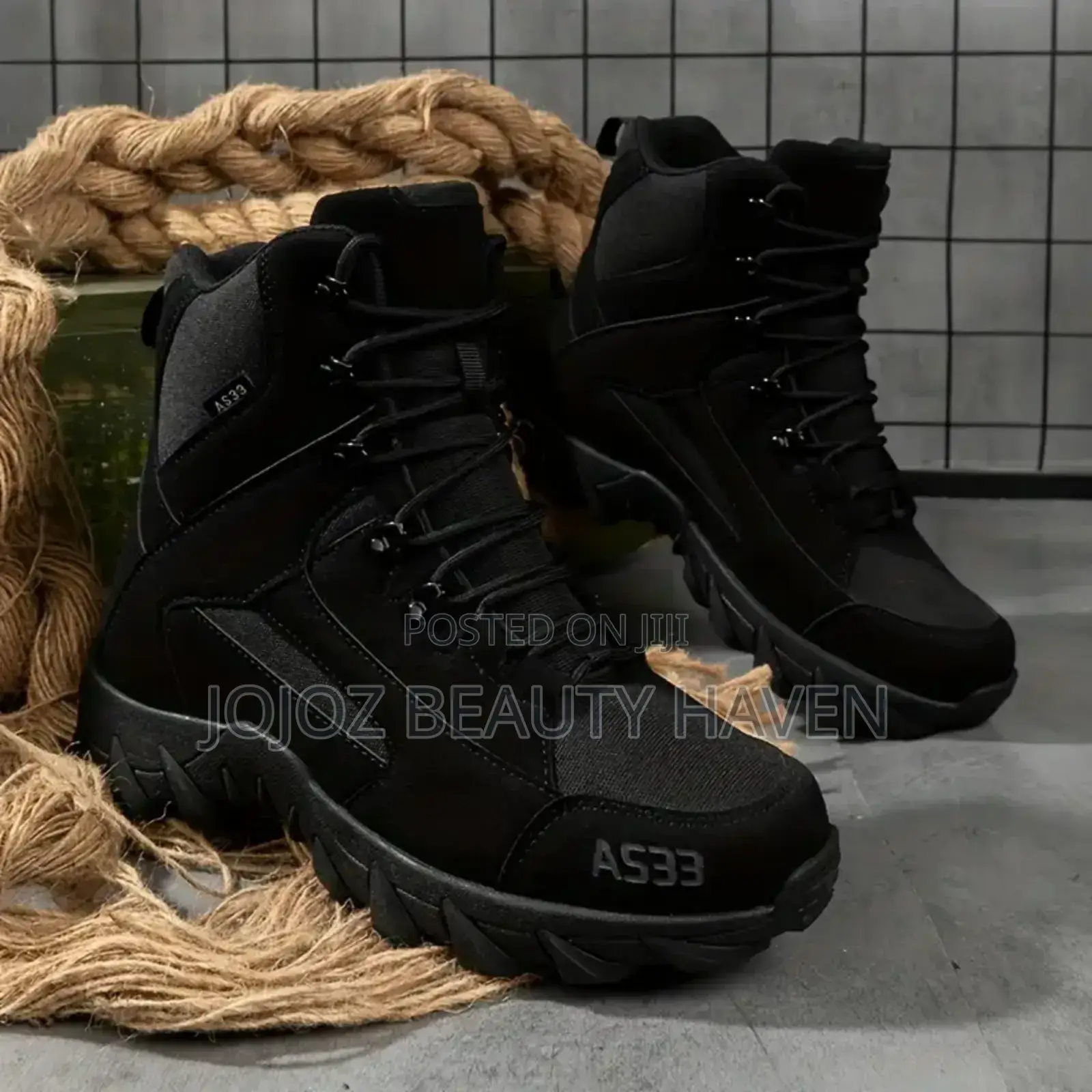 A533 Black Combat Safety Boots