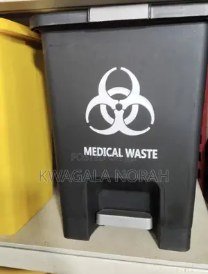 Medical Waste Dustbin Black