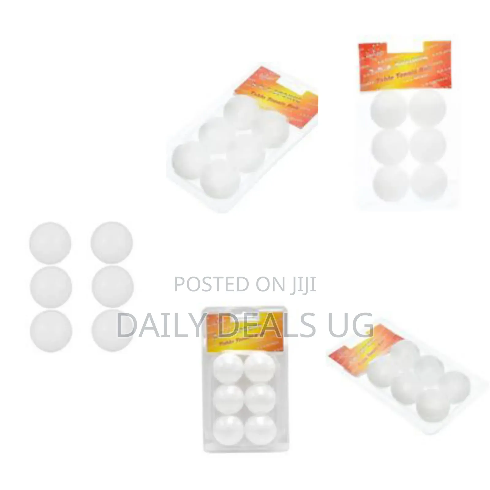 High Quality Table Tennis Balls Set of 6 PCS -White