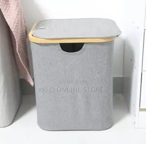 Foldable Laundry Basket/Bin Grey Color