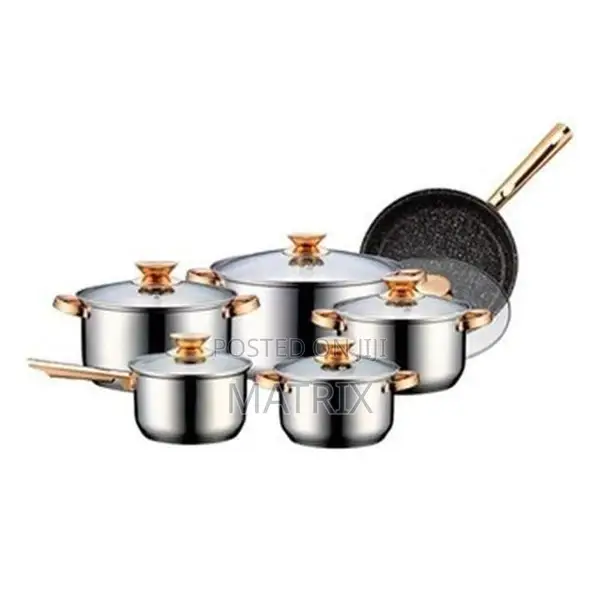 6pc Induction Stainless Steel Cookware Set
