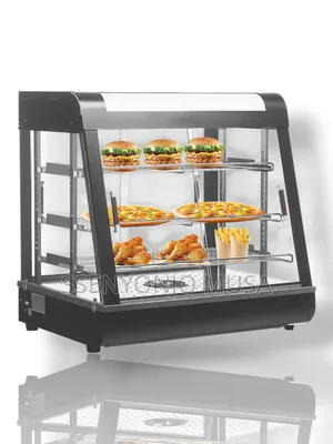 Restaurant Countertop 3-Tier Food Warmer Display Case With Led Light.