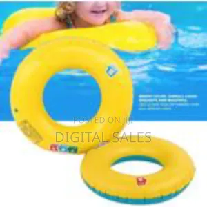 70cm Rubber Swimming Ring Pool Float: Kids and Adults Inflatable