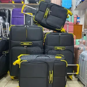 4 In 1 Wiersoon Fabric Cloth Travel Suitcases (S, M,L,Xl) - Black