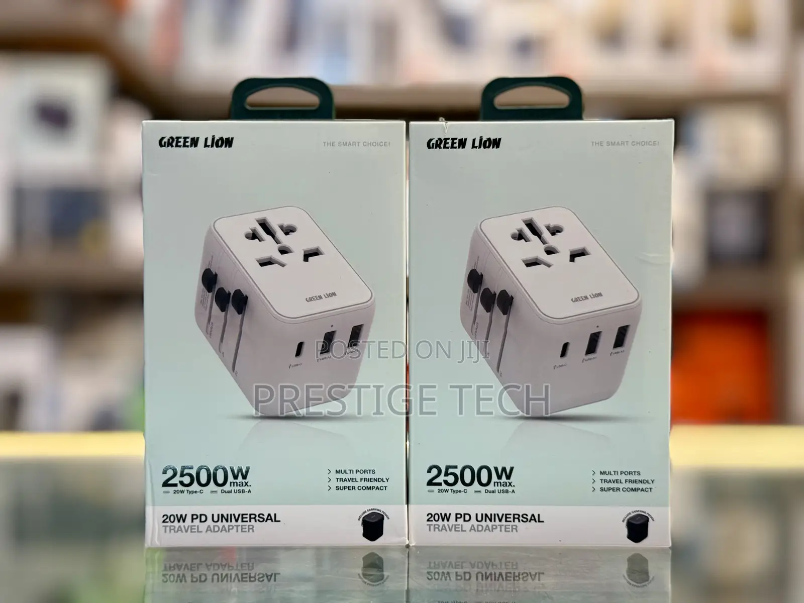 Green Lion 20w Universal Travel Adapter For All Countries