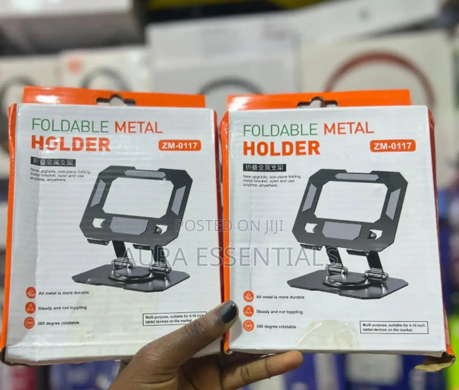 Unique Tablet And Phone Holder,Metal And Foldable