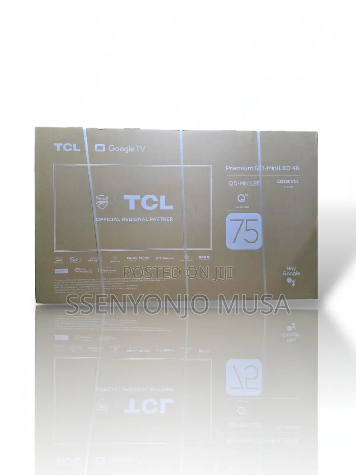 TCL 75" Qd-Mini Led HDR Smart Google Tv