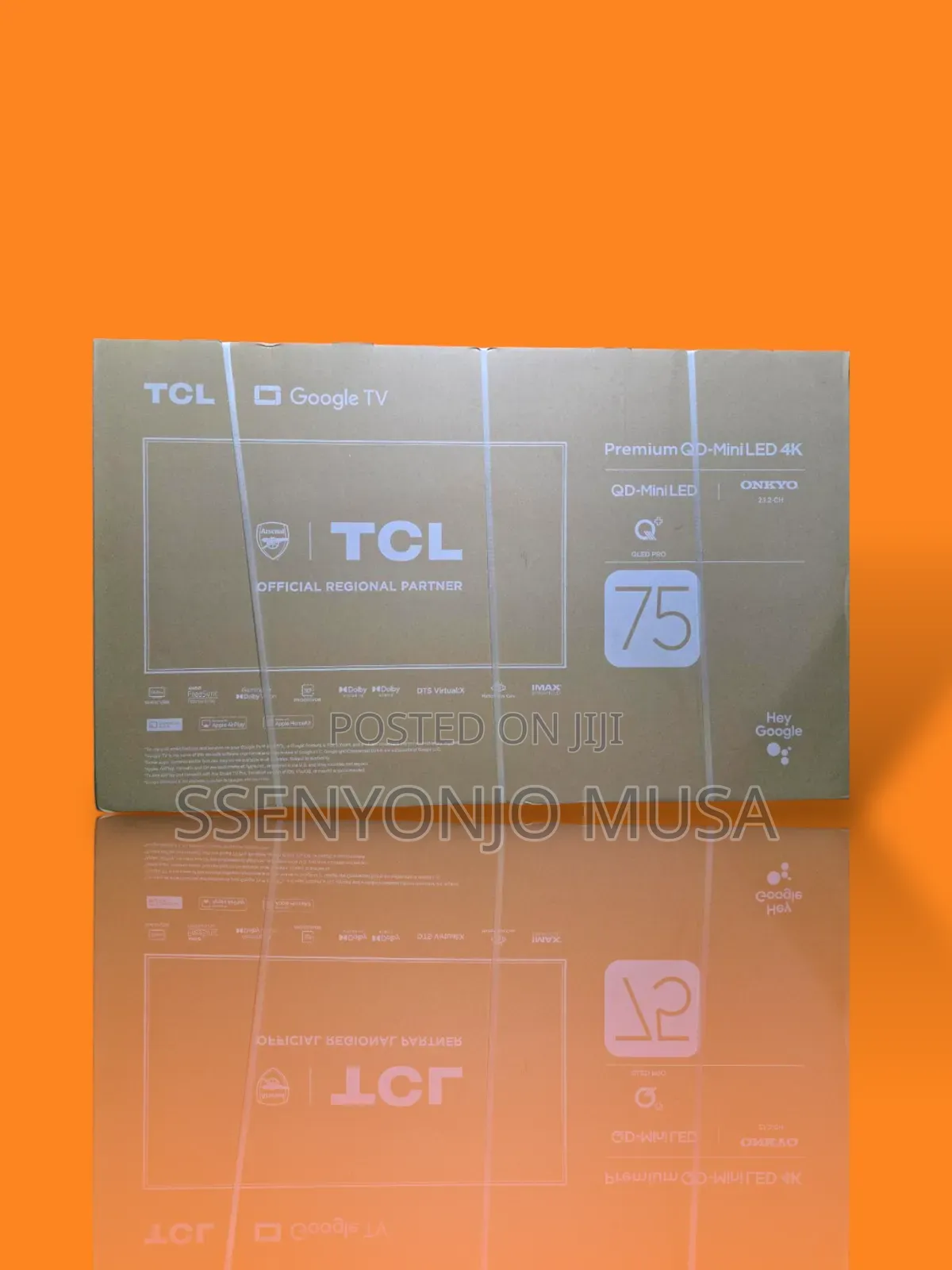 TCL 75" Qd-Mini Led HDR Smart Google Tv