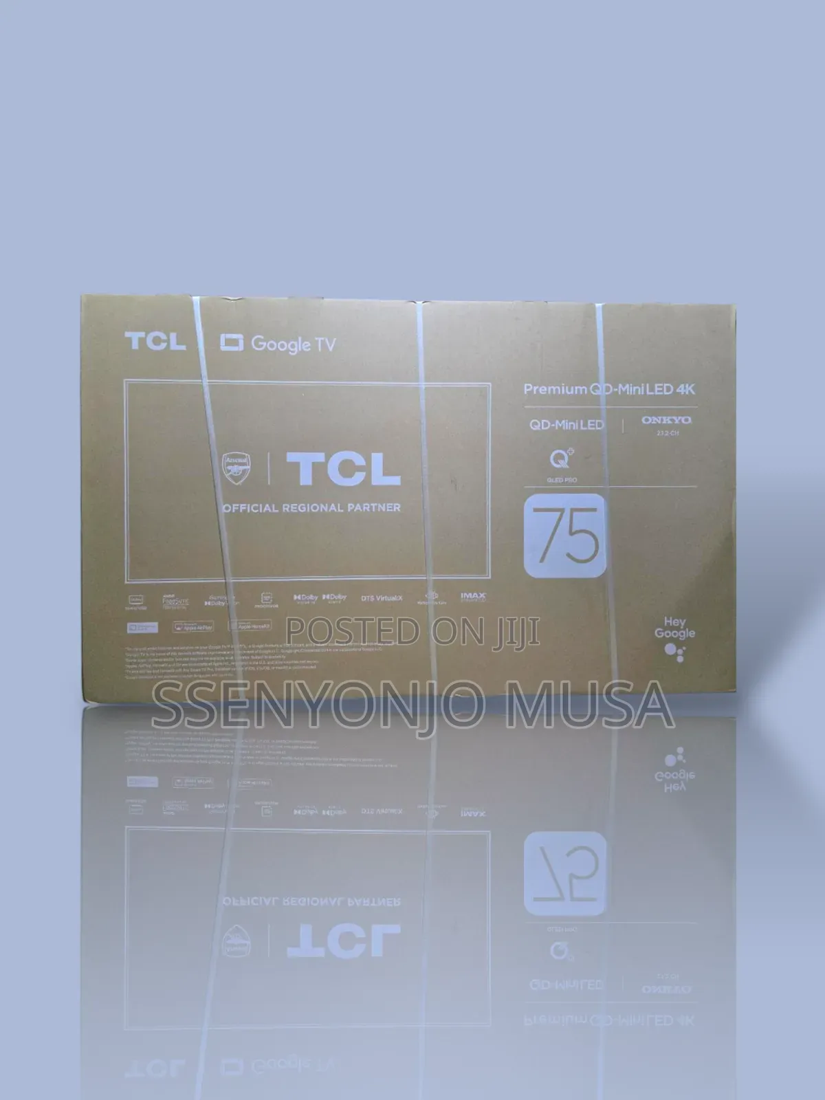 TCL 75" Qd-Mini Led HDR Smart Google Tv