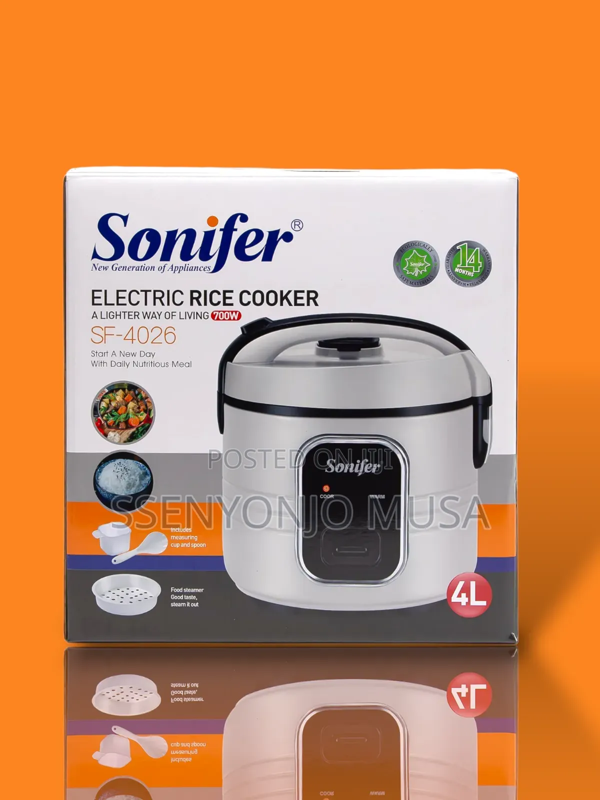 Sonifer Electric Rice Cooker 4l Sf-4026 700w