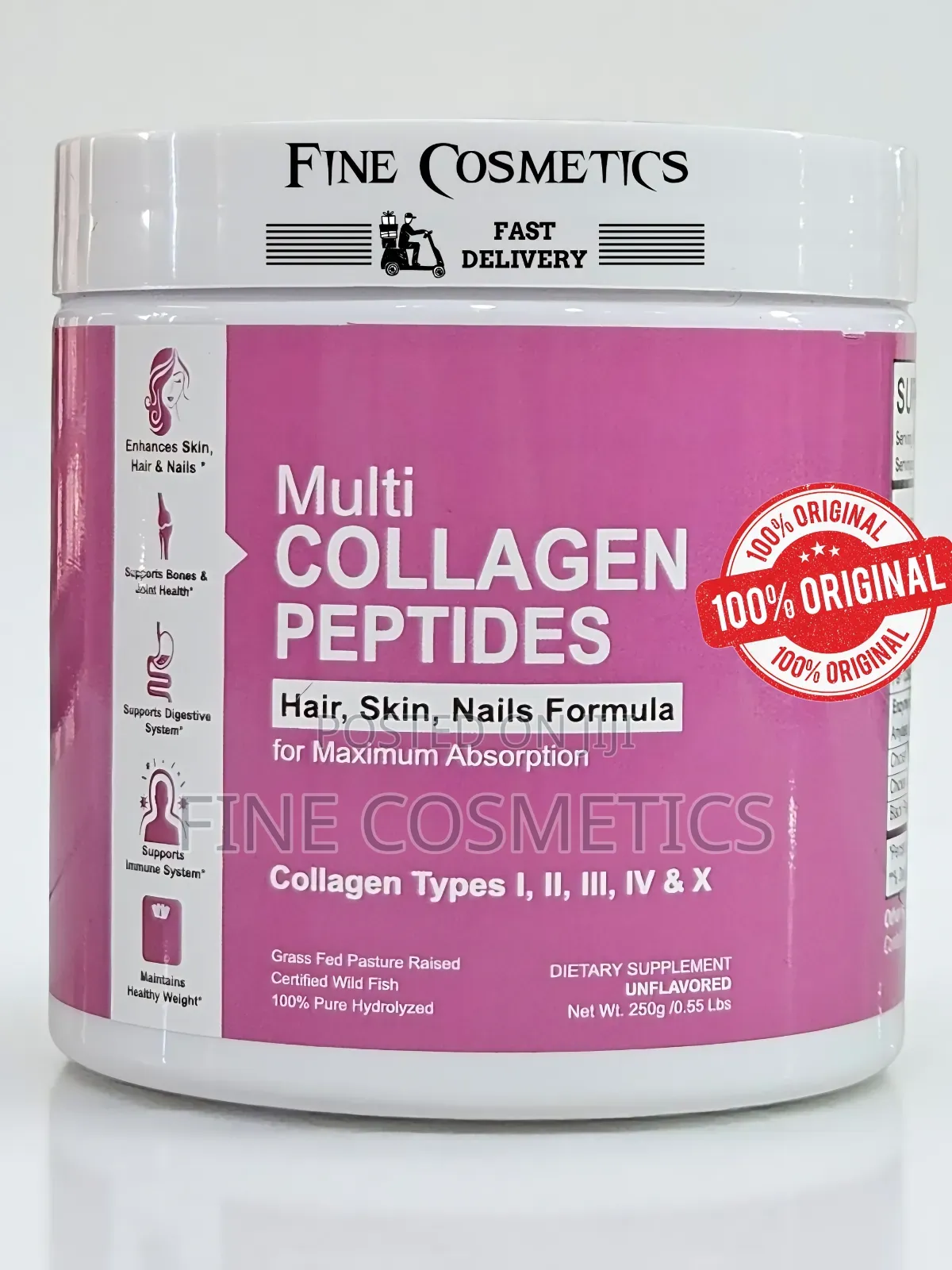 Collagen Peptides, Multi Blend Powder for Skin, Hair, Nails and Joints