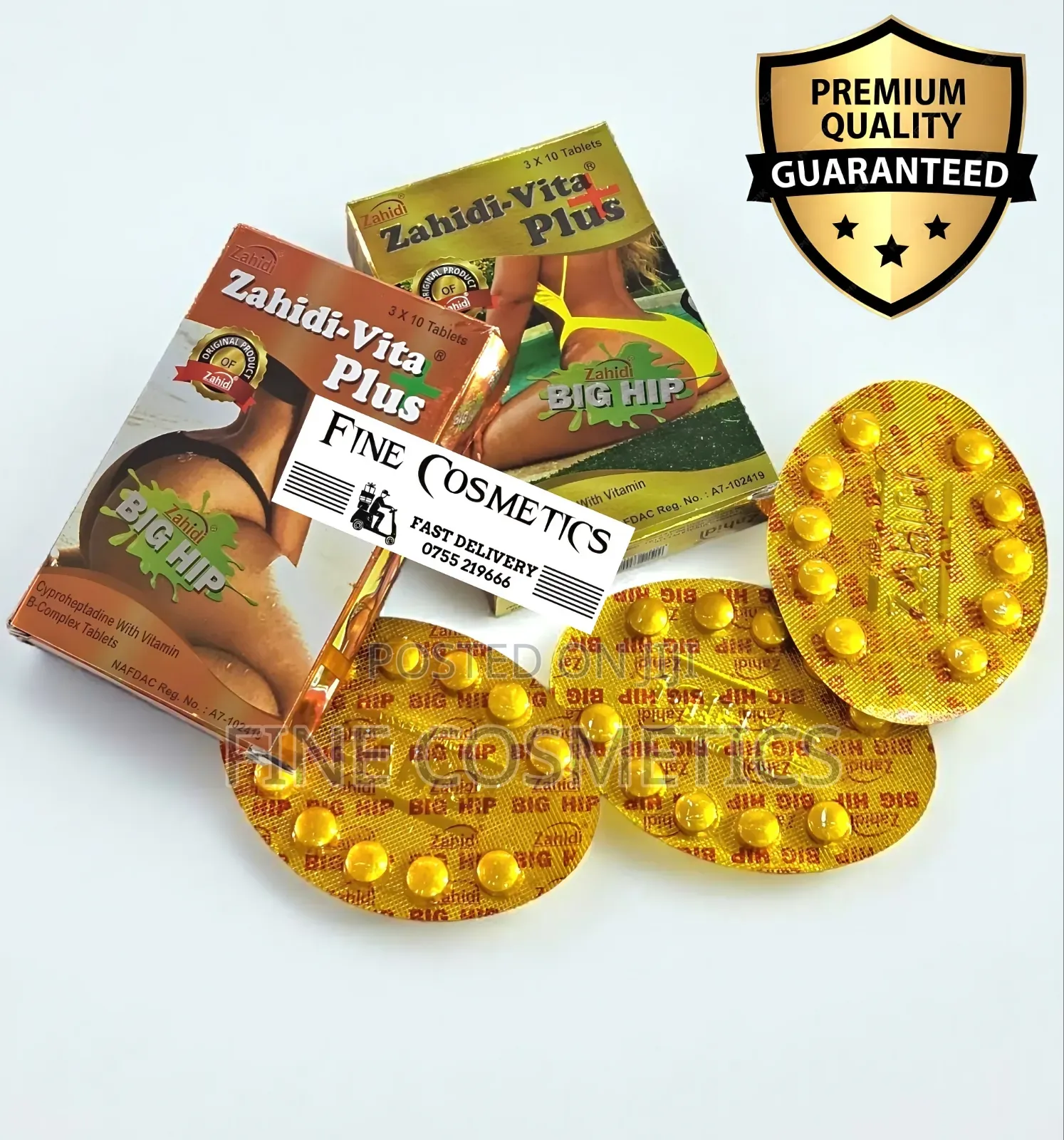 Zahidi Vita+ Curvy Figure + Big Butt / Hip Enlargement Zahid 30tablets