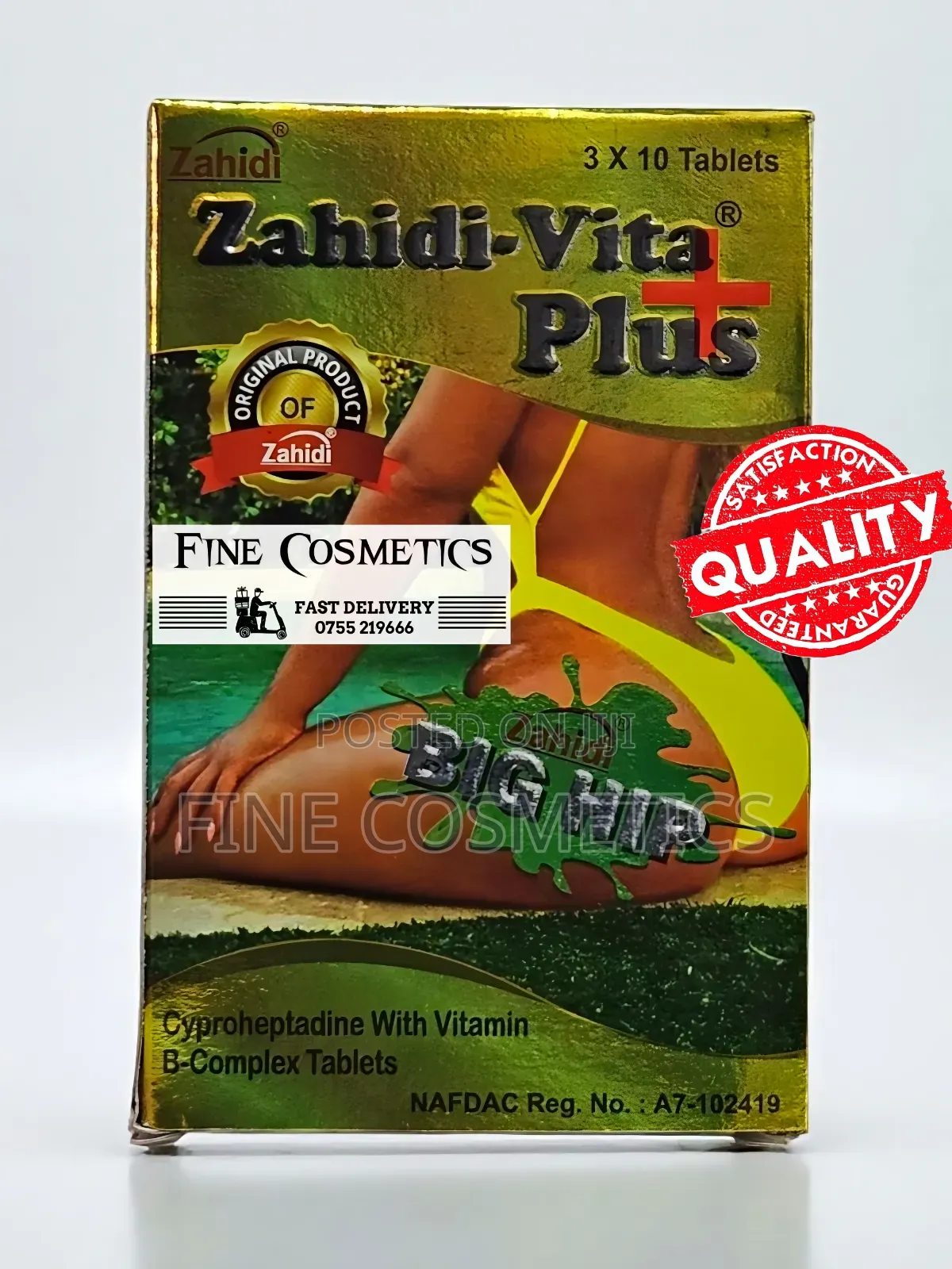 Zahidi Vita+ Curvy Figure + Big Butt / Hip Enlargement Zahid 30tablets