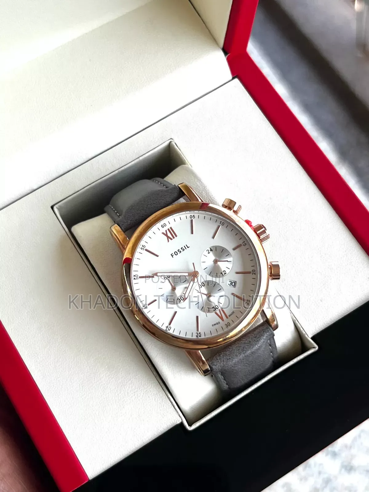 Brand New Fossil Leather Wrist Watch for Men