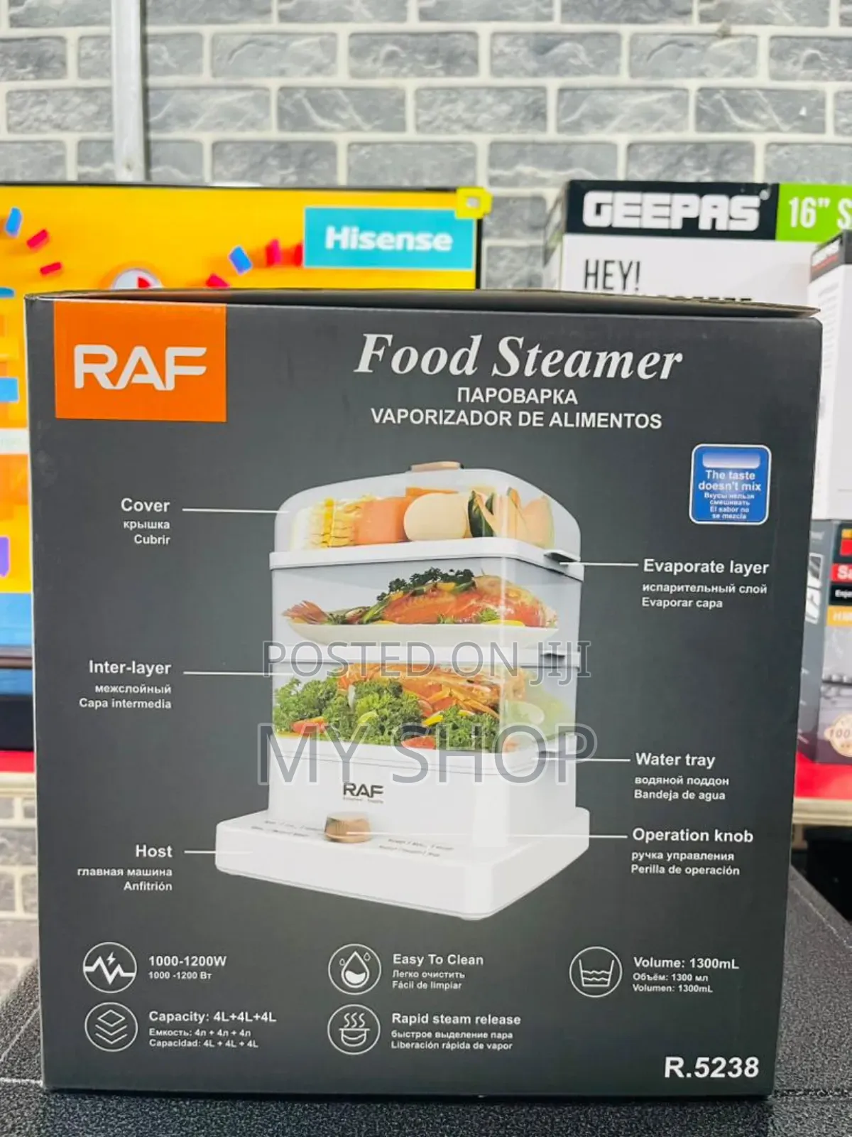 Raf 3-Tier Electric Food Steamer