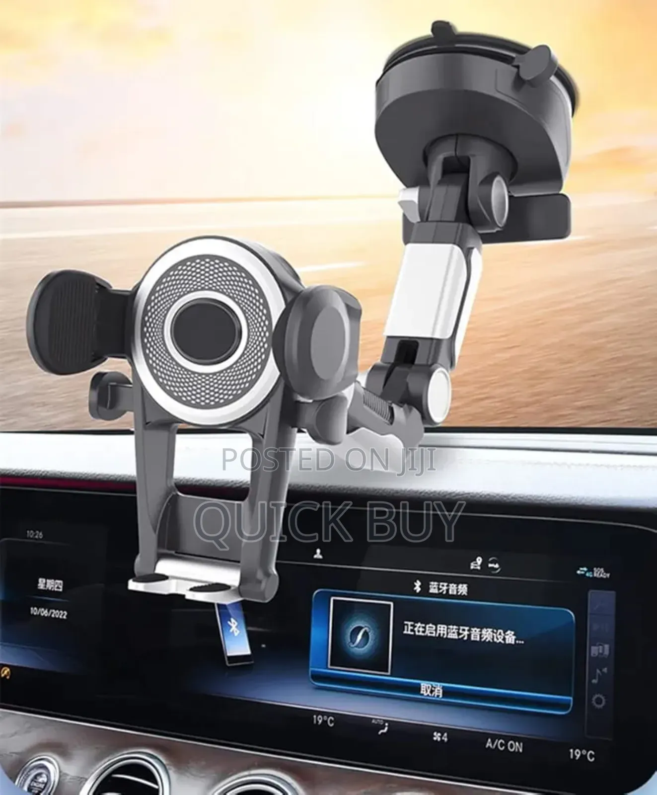 Heavy Duty Cell Phone Holder For Truck Dashboard Windshield