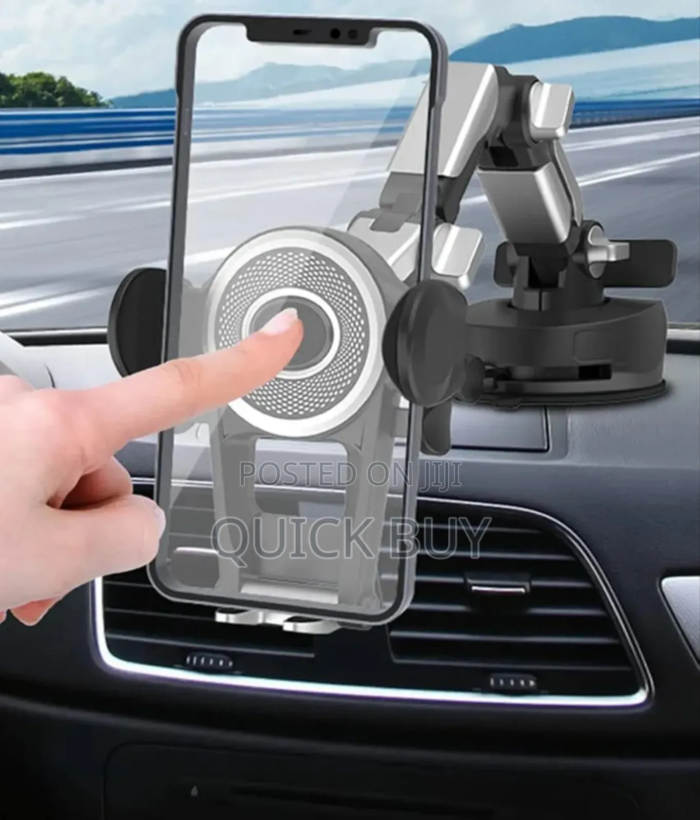 Heavy Duty Cell Phone Holder For Truck Dashboard Windshield