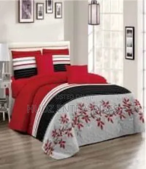 5x6 Bedspread 6pc Red and Other Color