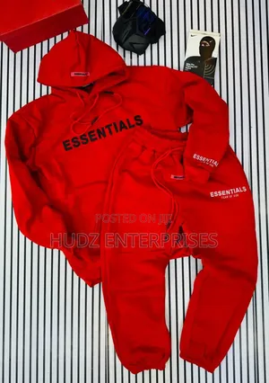 2pc Jumpersuit for Men Red