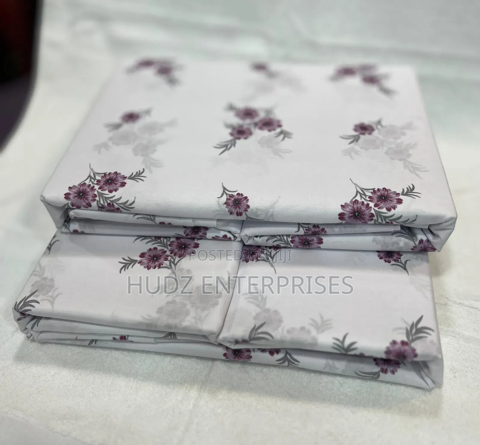 5x6 Bedsheets Purple Flowers in 4pcs