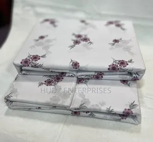 5x6 Bedsheets Purple Flowers in 4pcs