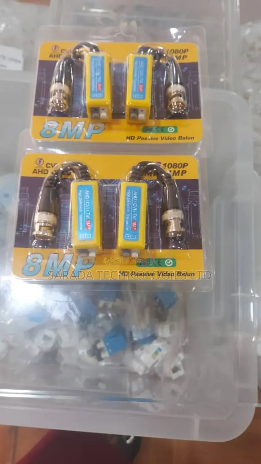 Video Balun A101 Yellow