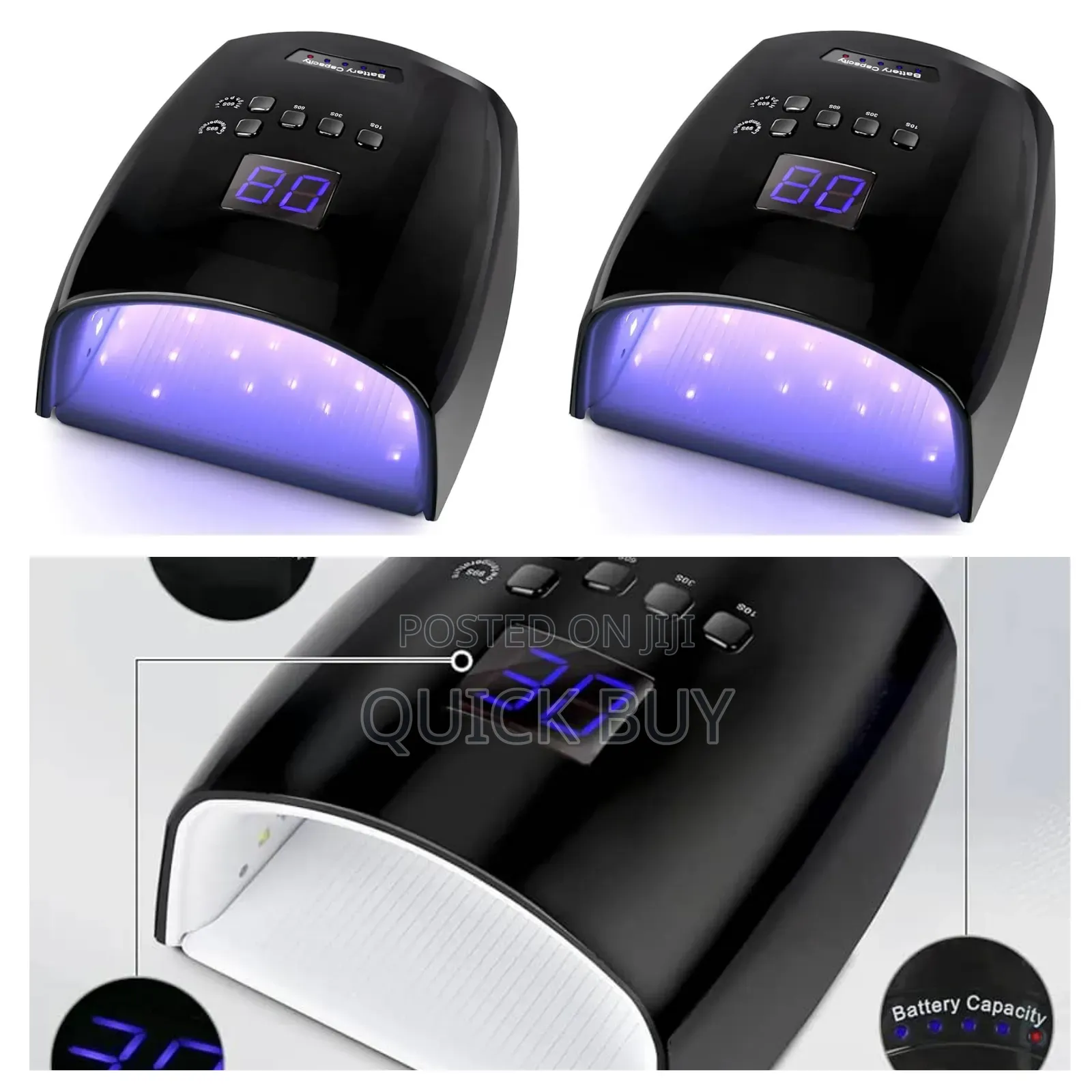 Uv Led Nail Lamp Rechargeable, Cordles