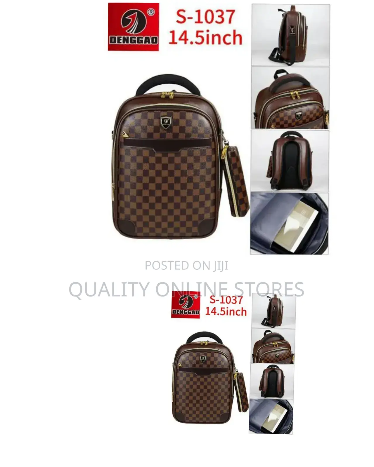 Denggao 14.5 Inch Lightweight Classic Design Waterproof Pu Leather