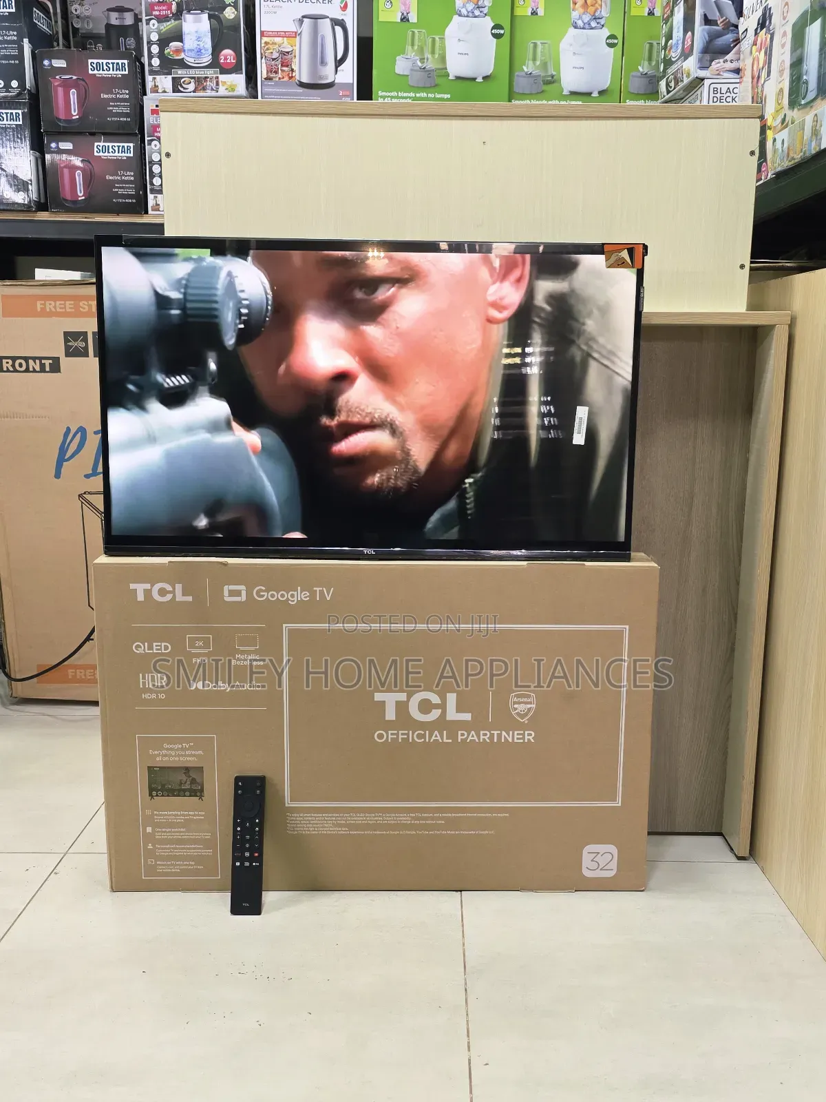 Newly Restocked Qled TCL 32inches HDR-10 Google Andriod Tv at Discount