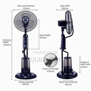 40cm Heavy Duty Pedestal Mist Fan