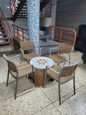 Gray Dining Chairs and Table