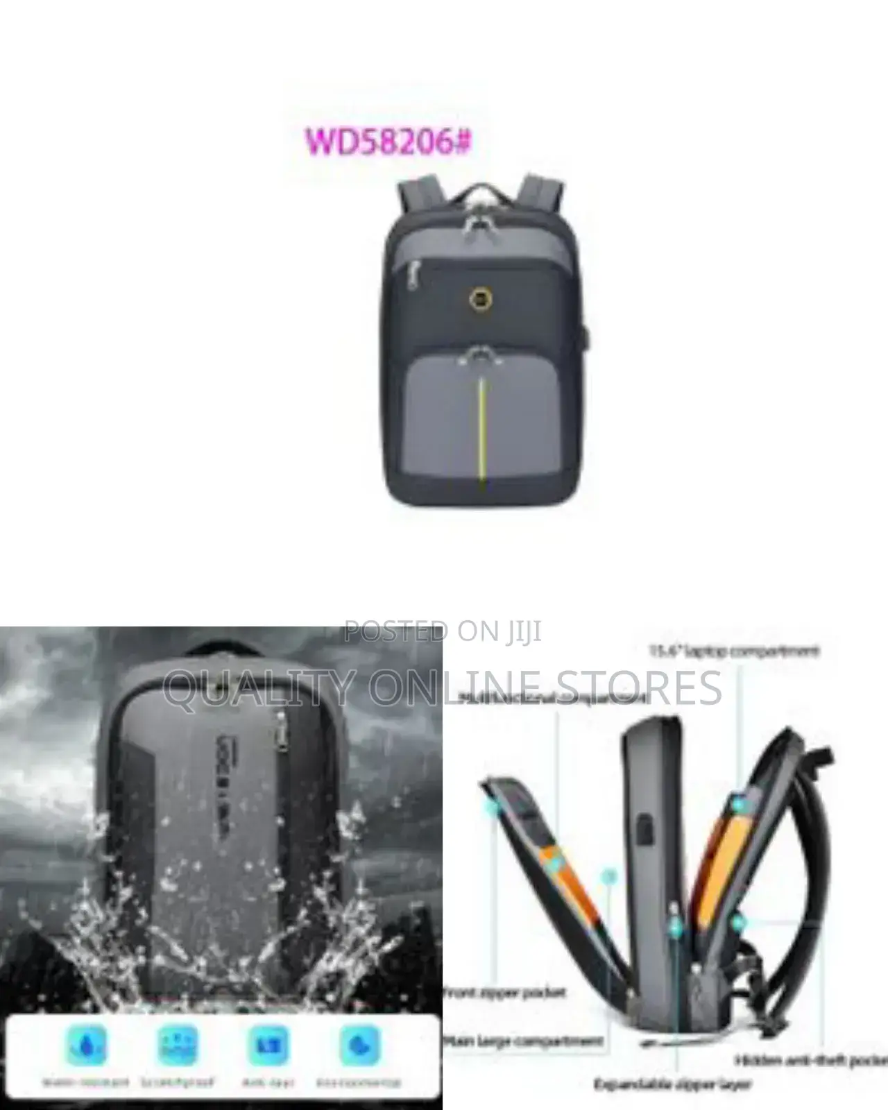 Wiersoon Business Backpack for Men Slim Expandable Waterp