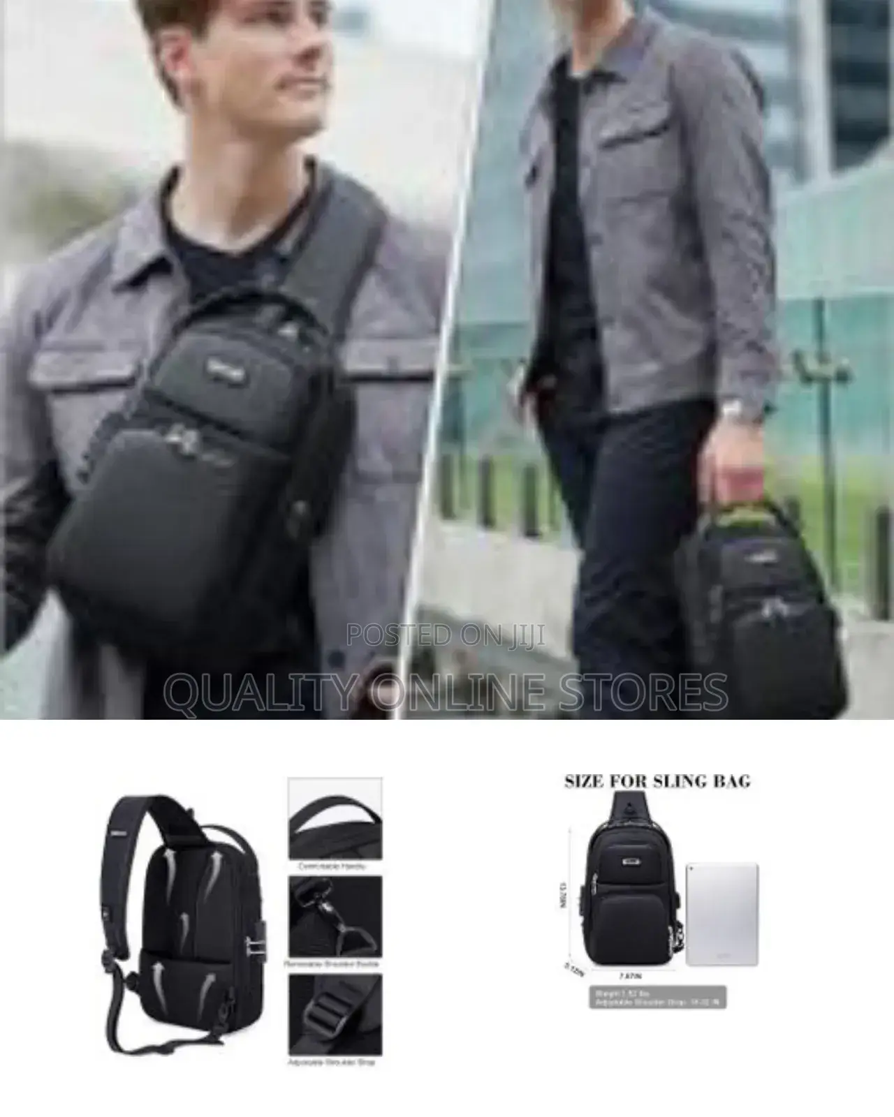 Anti Theft Bag for Men Women, Sling Bag, Man Bags for Men Cross Body,
