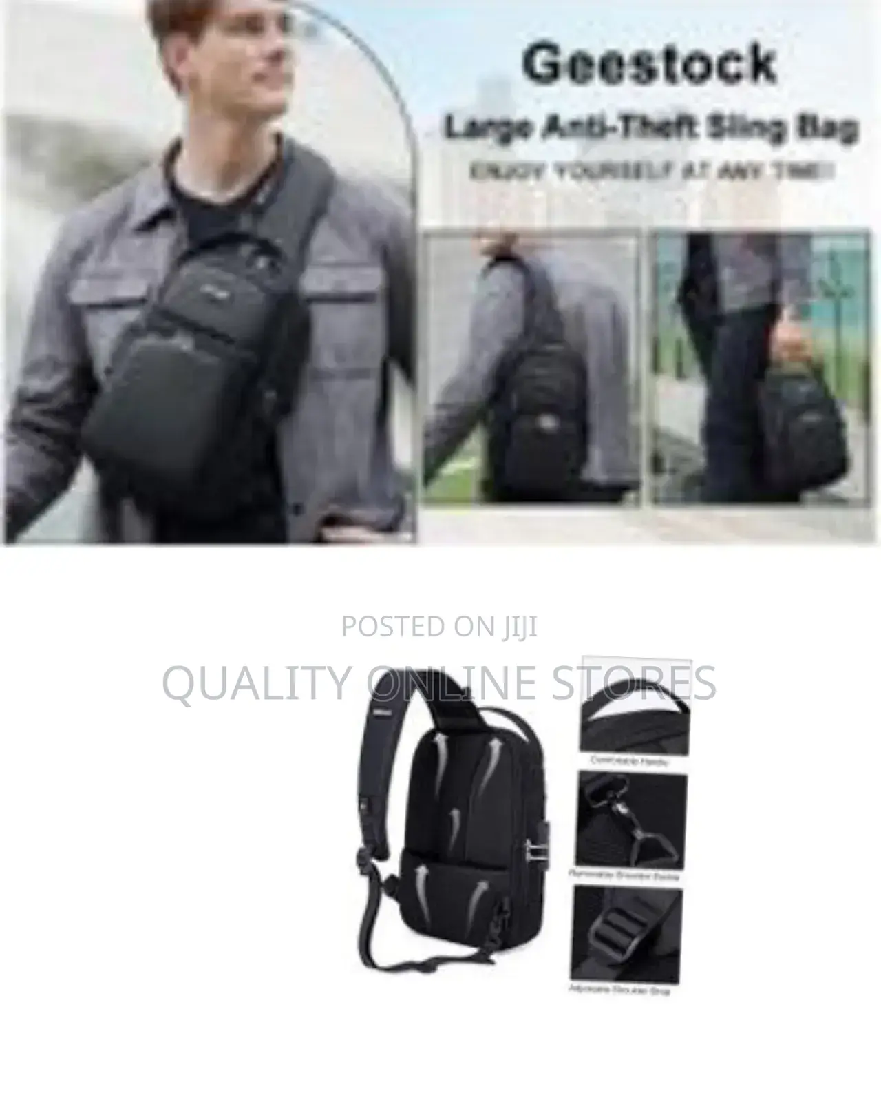 Anti Theft Bag for Men Women, Sling Bag, Man Bags for Men Cross Body,
