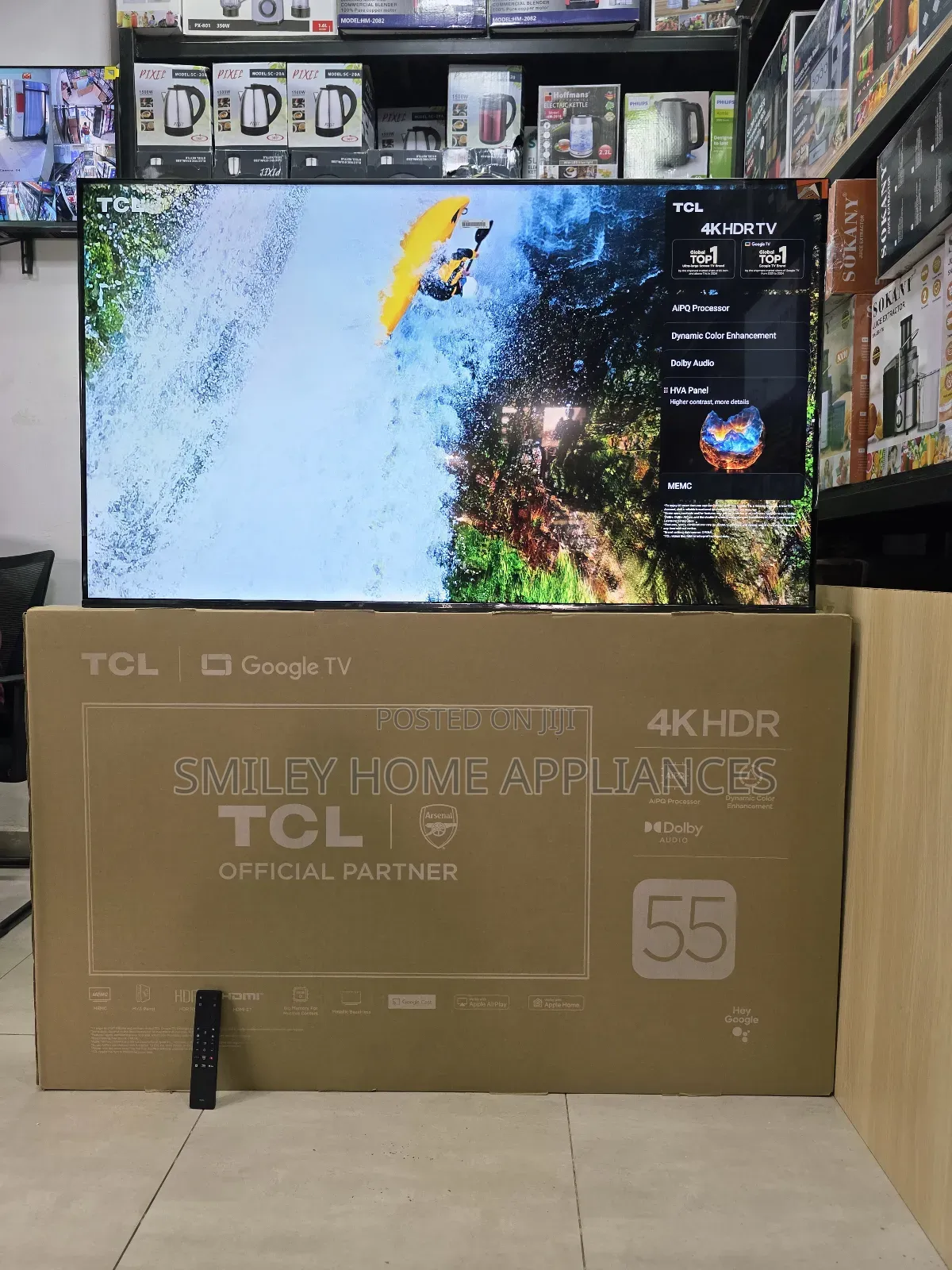 55inches TCL Udh- Google Android Tv With Dolby Atmos Audio System