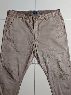 Khaki Pants With a Silky Shine to Them