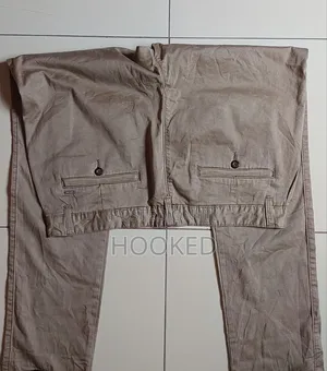 Khaki Pants With a Silky Shine to Them