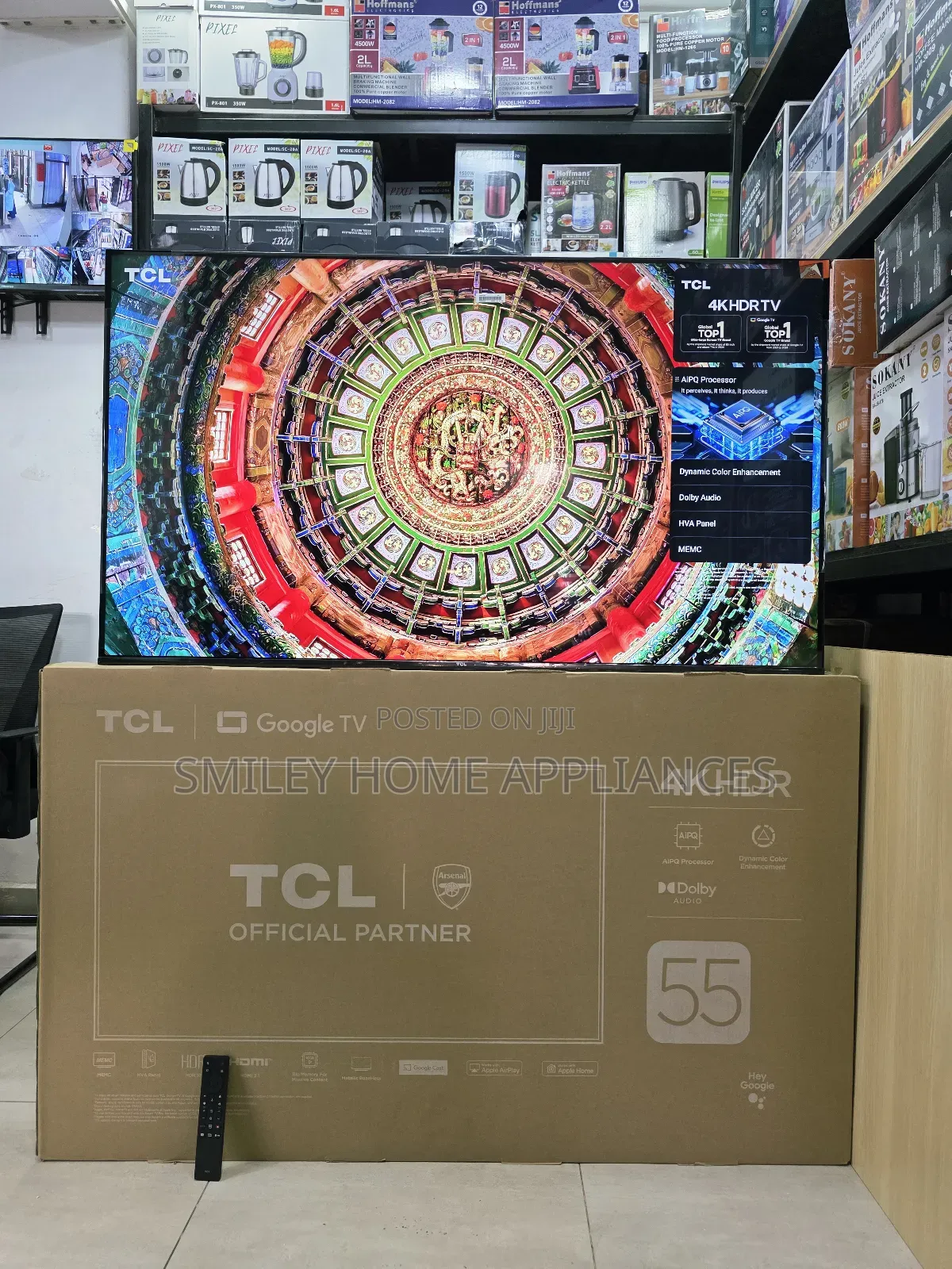 Udh- HDR-10 TCL Google Android 55inches Pro Tv at 20% Beeyi Powa