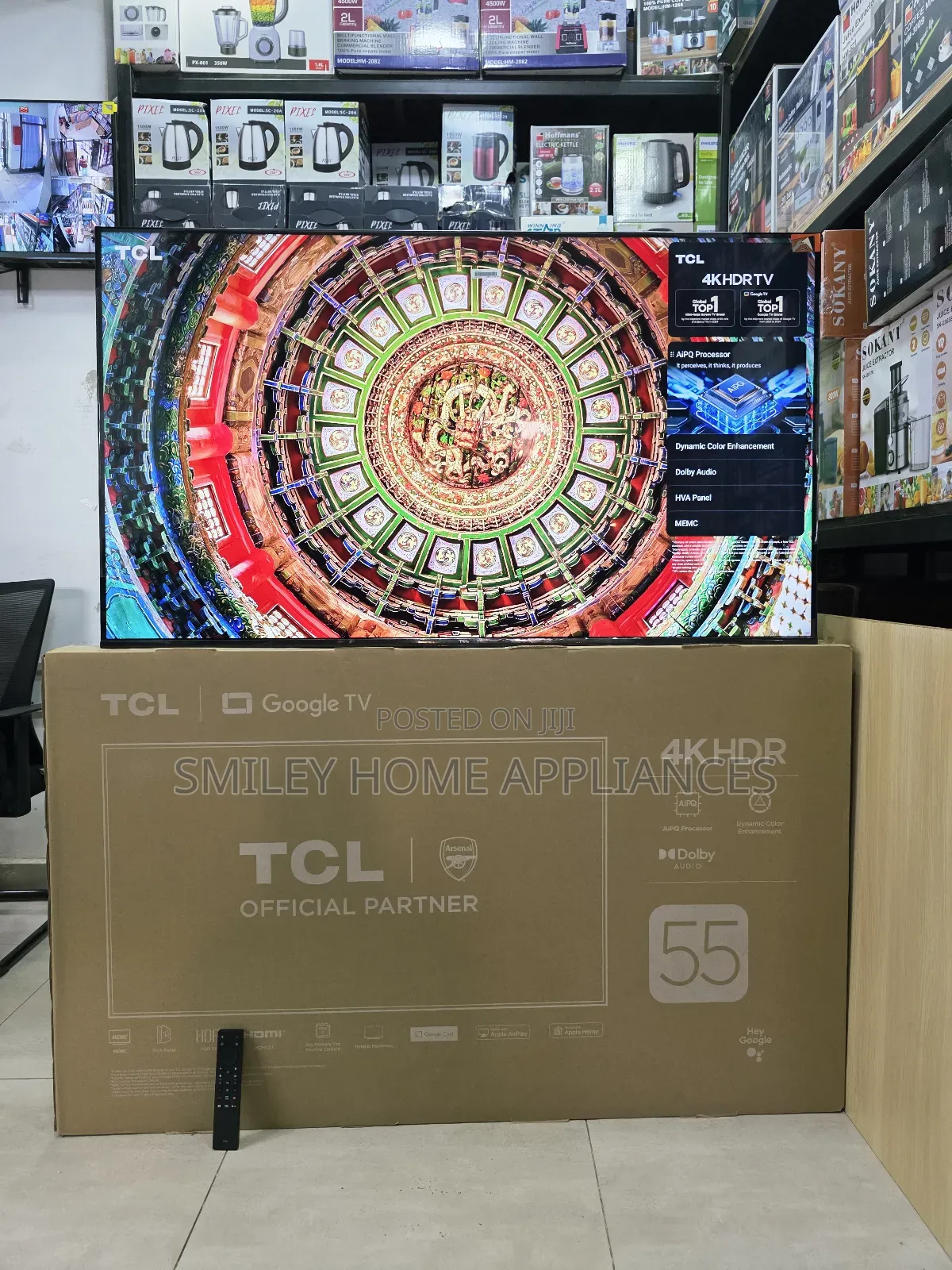 Udh- HDR-10 TCL Google Android 55inches Pro Tv at 20% Beeyi Powa