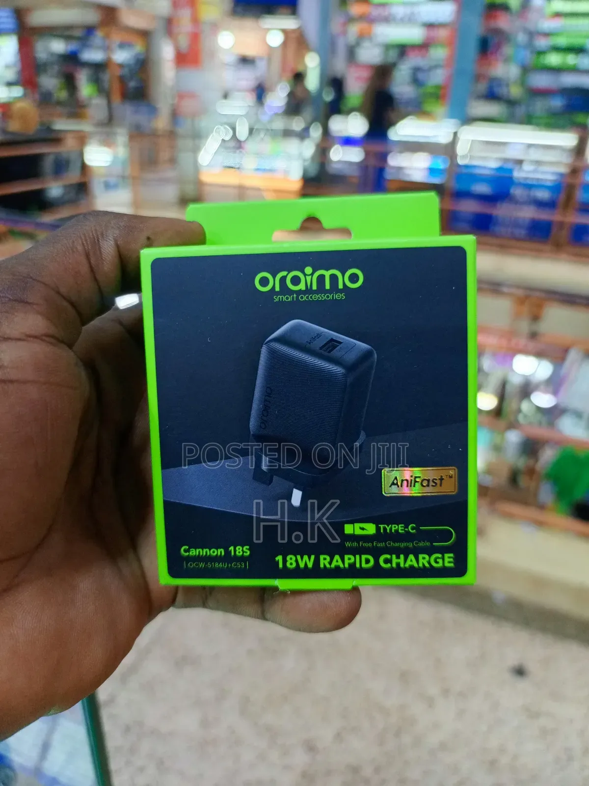 Oraimo Cannon 18s 18w Rapid Charge Wall Charger Kit.