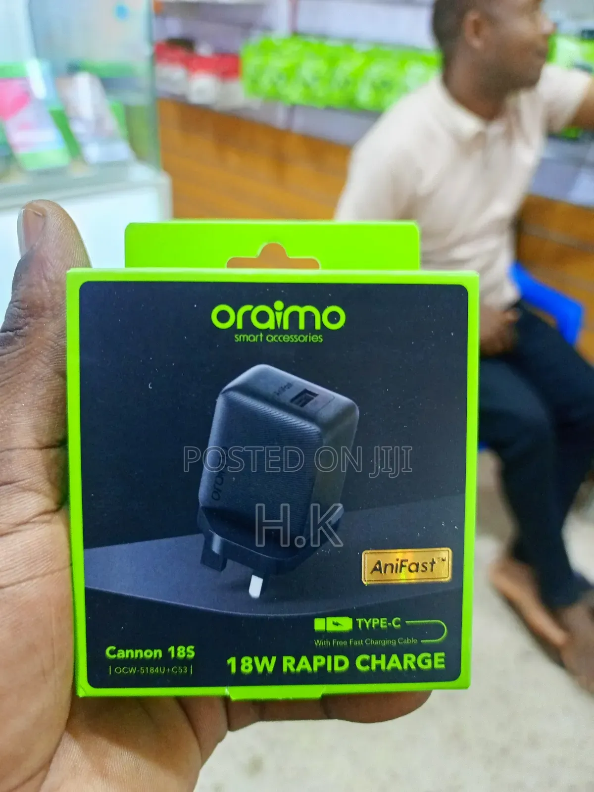 Oraimo Cannon 18s 18w Rapid Charge Wall Charger Kit.