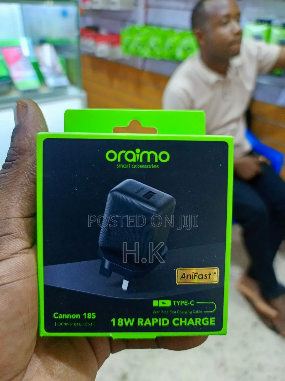 Oraimo Cannon 18s 18w Rapid Charge Wall Charger Kit.