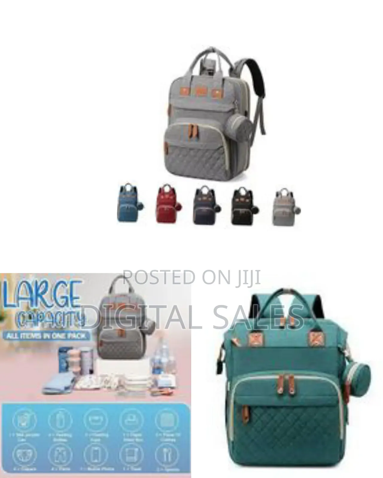 Travel Diaper Bag Backpack, Baby Bag Nappy Changing Multifunction
