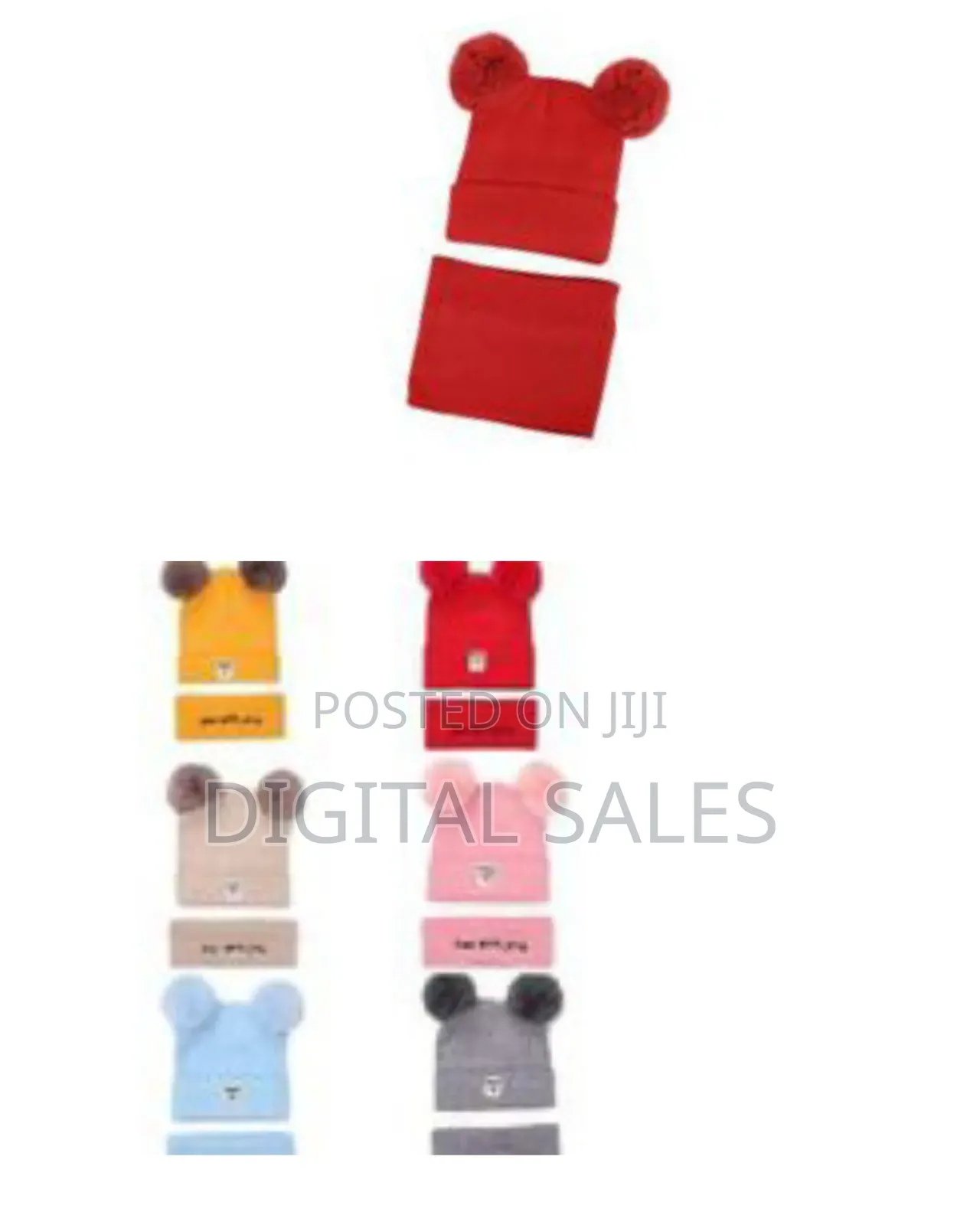 2 PCS Cotton Baby Girls Boys Warm Knit Hat and Scarf Set Infant.