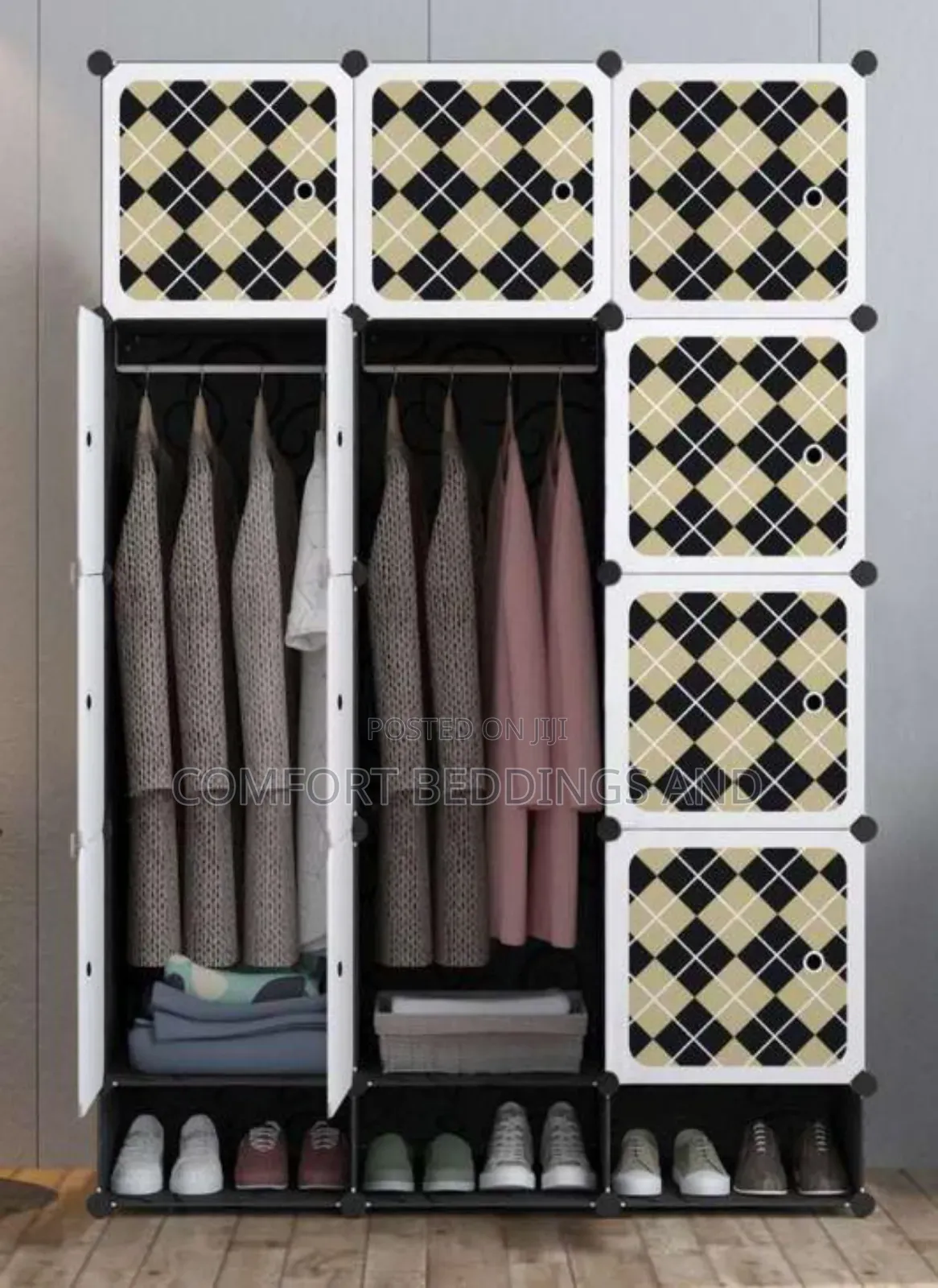 Three Column Plastic Closet Squared