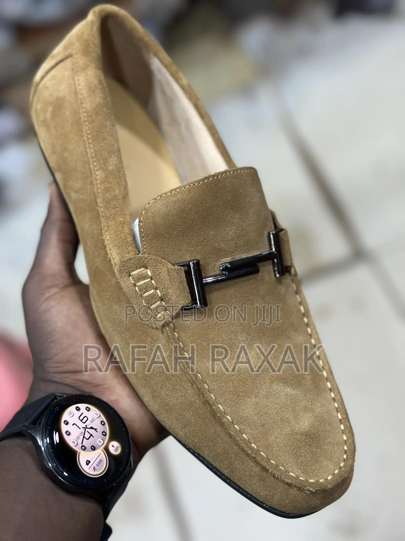 Original Men’S Brown Clarks Suede Loafers